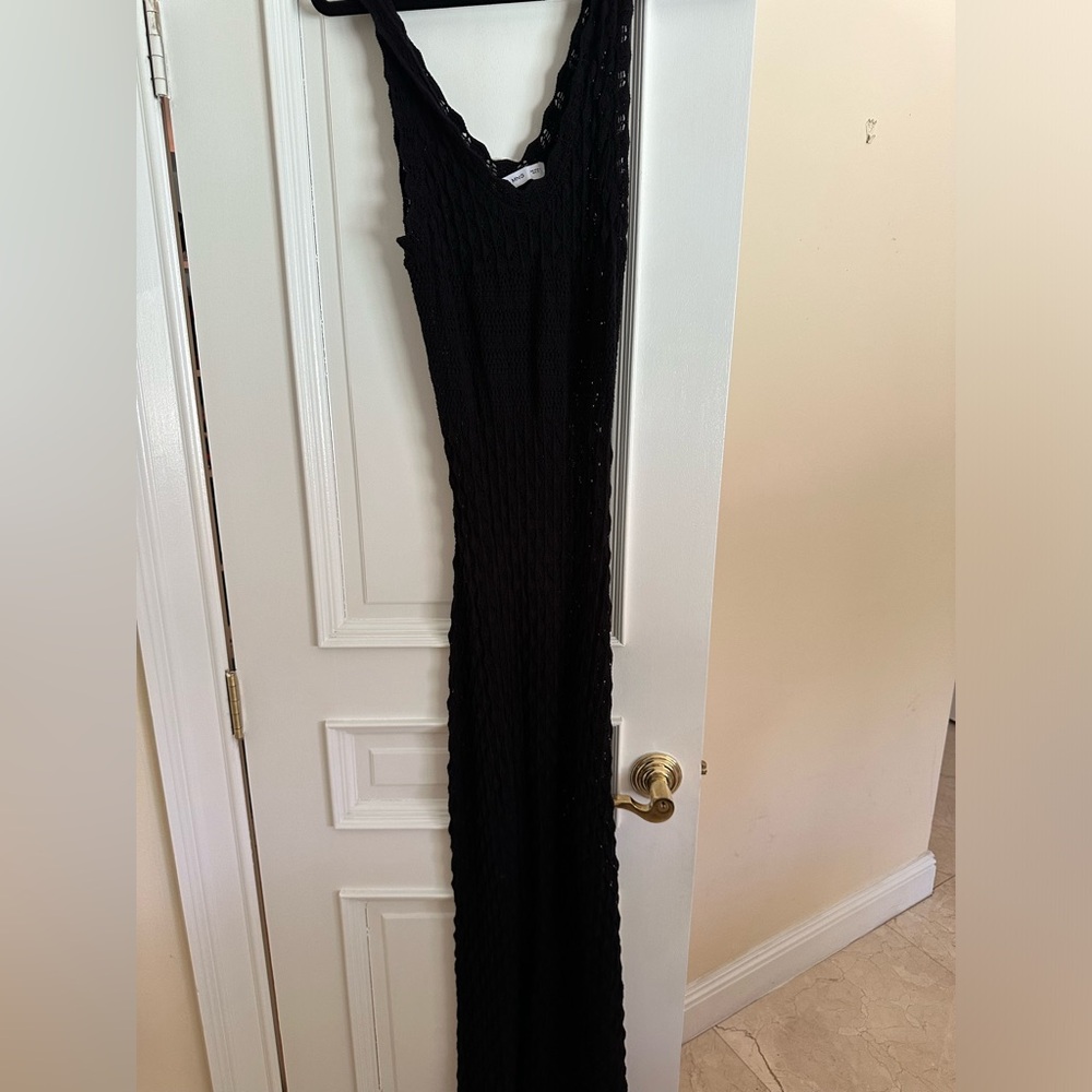 Mango crochet maxi dress / cover up